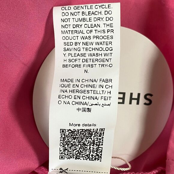 Shein VCay Riccolta Carta Pap 21 Floral Tropical Mini Dress Size M/6 Multi NWT - Picture 15 of 16